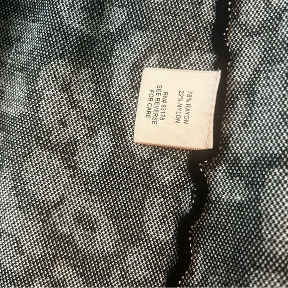 NWT Black & White Leopard Print Skirt Philosophy Pull On Stretch Knit Women’s S - Picture 4 of 4
